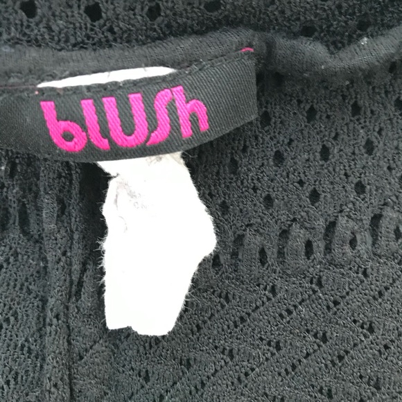 Blush Lace Dress Blouse - Picture 2 of 6